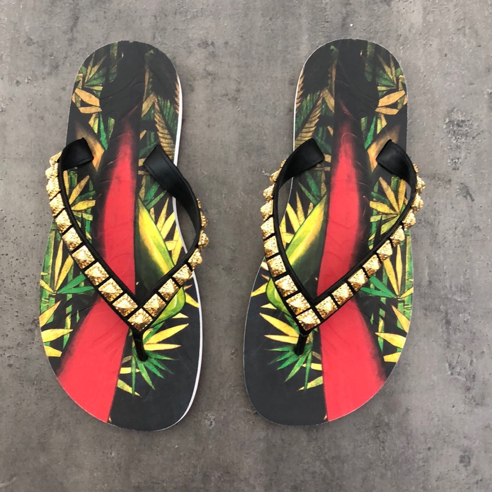 Louboutin flip flops